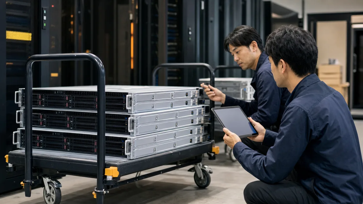決算前にGPUサーバーの納品と稼働時期を確認する担当者
